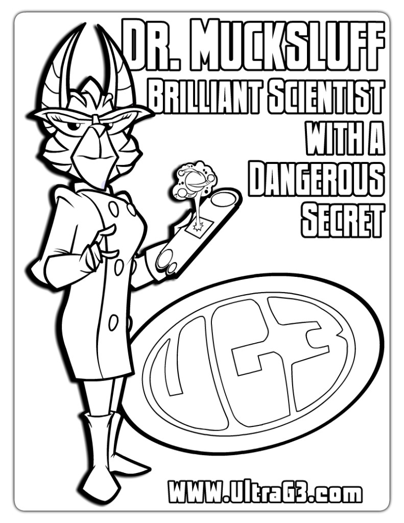 Dr. Mucksluff Coloring Sheet