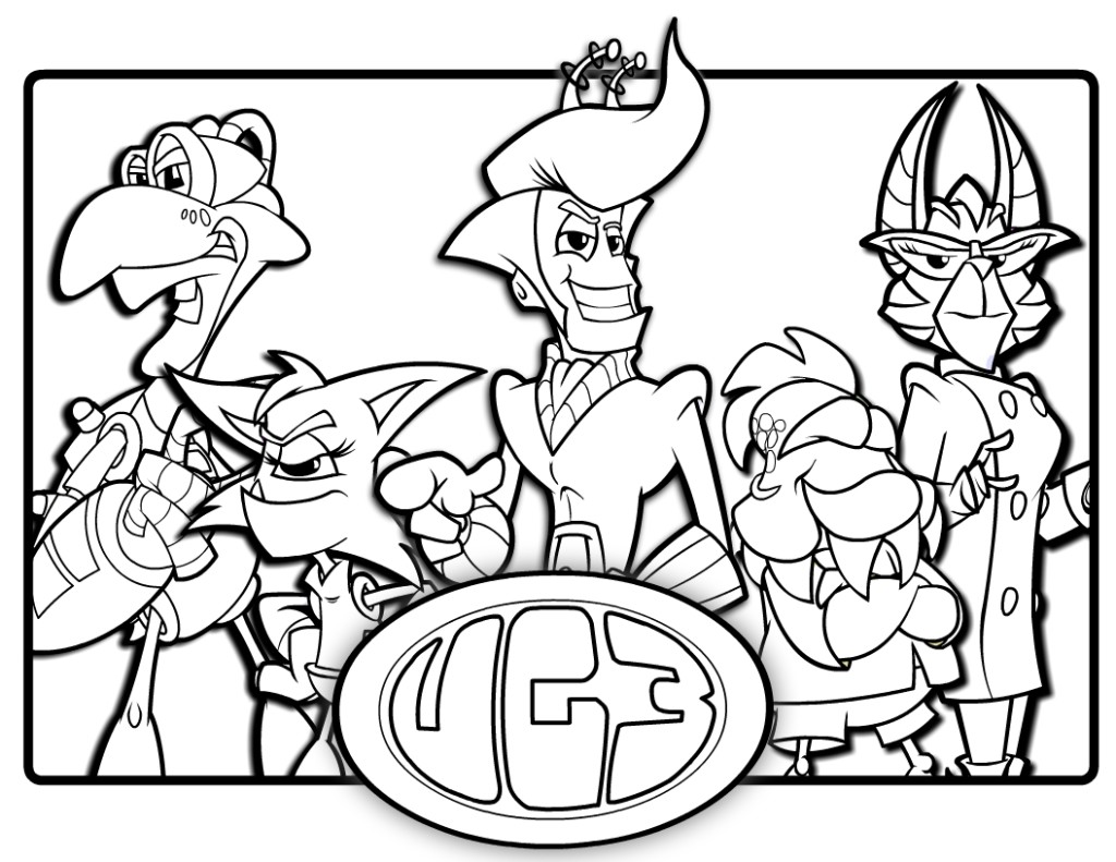 UG3 Team Coloring Sheet